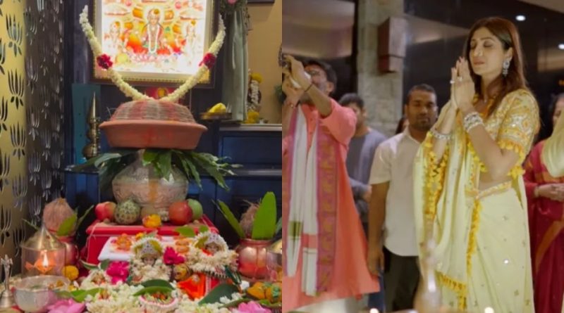 शिल्पा शेट्टी ने की नवरात्रि की पूजा, वीडियो शेयर कर फैन्स को दीं शुभकामनाएं