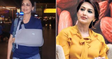 Sonali Bendre fractures her hand