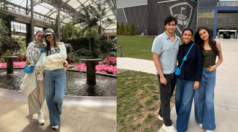 Namrata holidaying with Sitara and Gautam