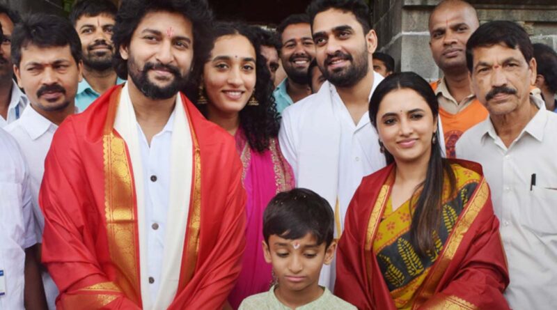 Nani irritated as fan films him and Srinidhi at Tirumala