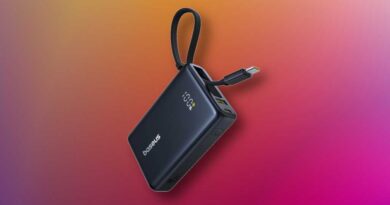 Hurry! This compact power bank with built-in USB-C cable is only $20
