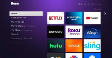 Roku home screen