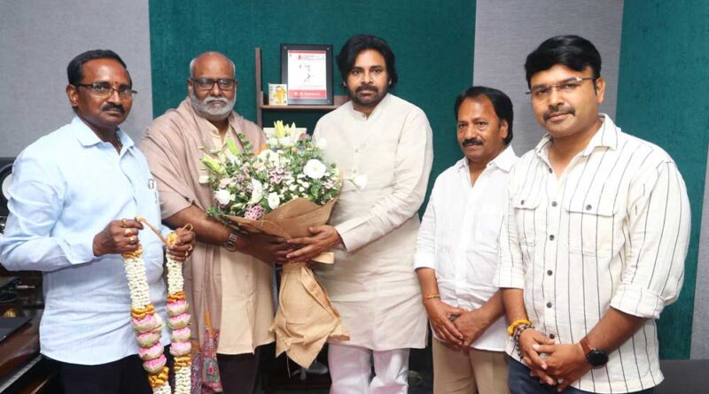 MM Keeravaani Meets Pawan Kalyan Ahead Of Third Song Launch
