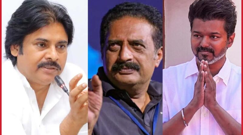 Prakash Raj targets Vijay and Pawan Kalyan
