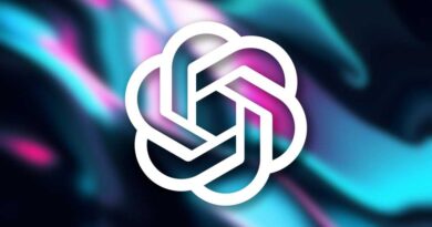 OpenAI ChatGPT logo on an abstract AI color background