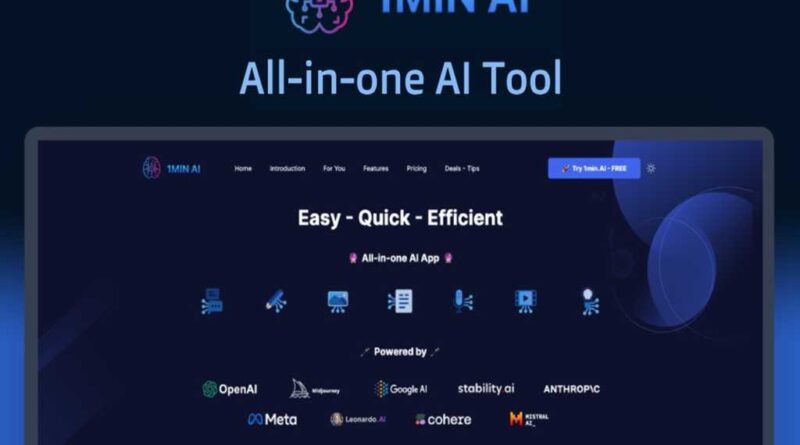 1min.AI Advanced Business Plan Lifetime Subscription