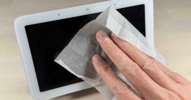 CareTouch wipe cleaning Google Nest Hub