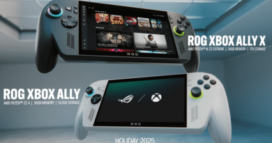 ROG Xbox Ally and Ally X handheld, Holiday 2025 promo image