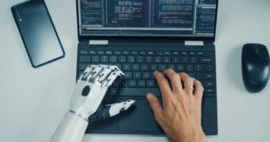 AI vibe coding one hand is robot one hand is human