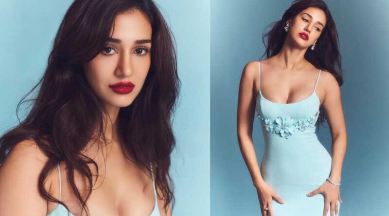 Disha Patani Stuns in Pastel Blue Gown