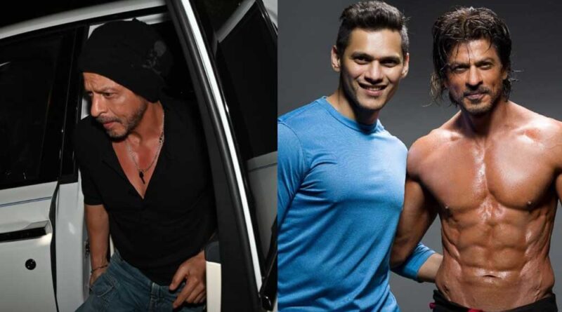 Shah Rukh looks stylish at his trainer wedding