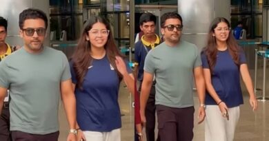 Suriya in Hyd with his daughter for Venky Atluri project