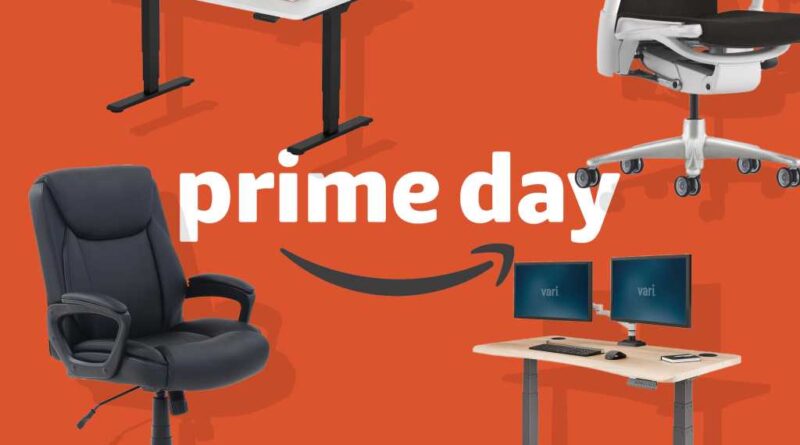 Prime Day office chairs and standing desks eamples
