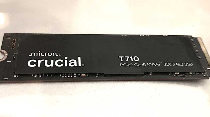 Crucial T710 PCIe 5.0 NVMe SSD