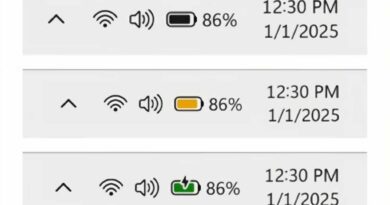 Windows 11 battery icons test