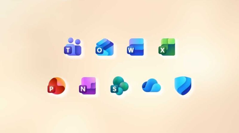 Microsoft 365 Office app icons brighter