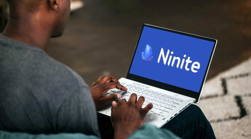 Ninite on Windows Surface laptop being used in man lap