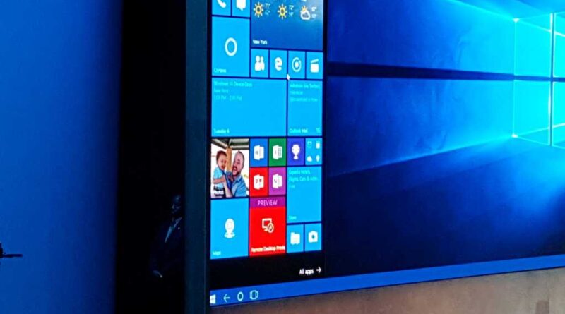 Microsoft Windows 10 launch Start menu