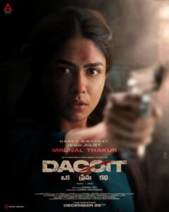 Mrunal Thakur Birthday Special Poster from Dacoit Unveiled