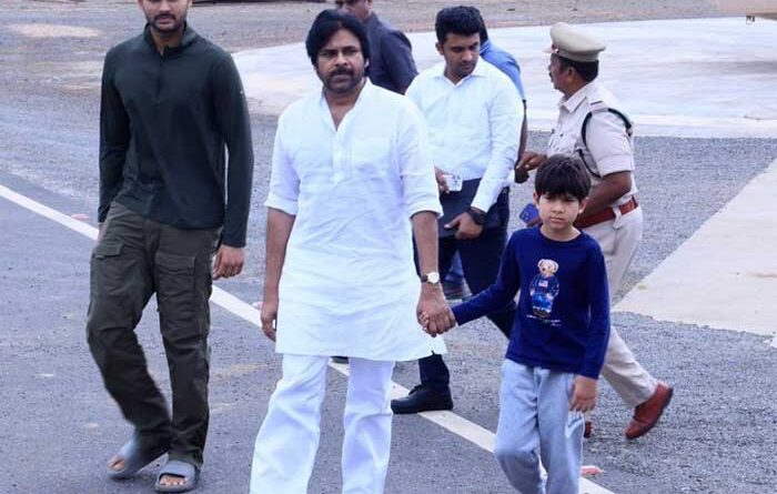 Pawan Kalyan And Sons Clicks Storms Internet