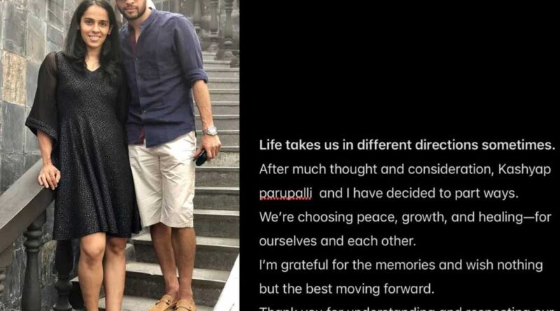 Saina Nehwal and Parupalli Kashyap Bittersweet Goodbye Over Divorce