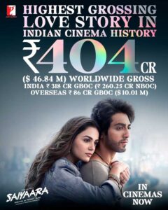 Saiyaara Crosses 400 Crores Globally