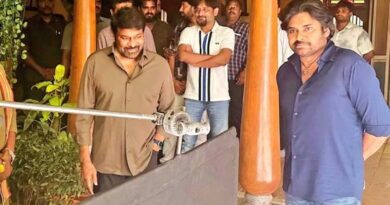 Chiranjeevi visits the sets of Ustaad Bhagat Singh