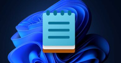 Windows 11 Bloom background with Notepad icon