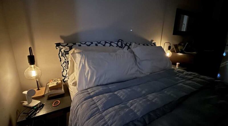 Bedroom sunrise scene