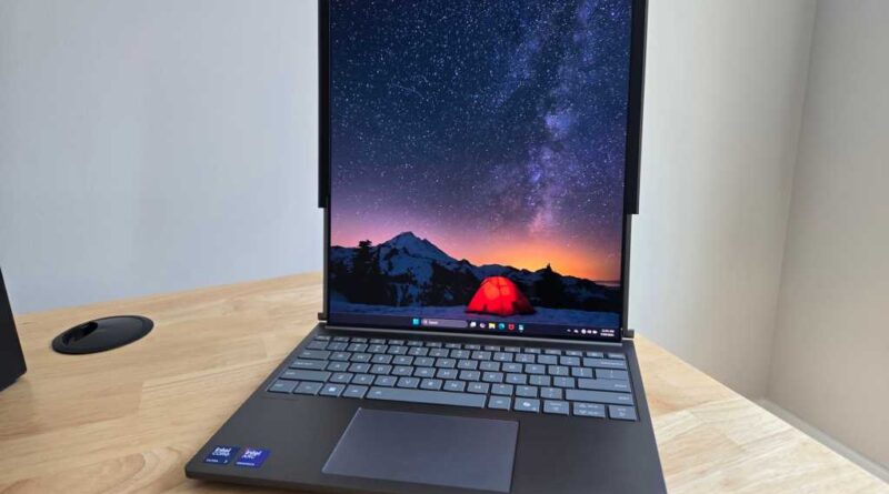 Lenovo ThinkBook Plus Rollable unrolled