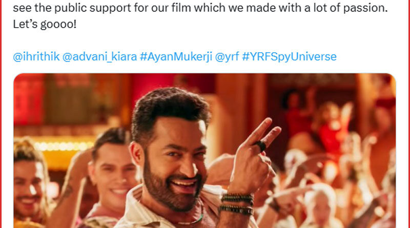 NTR turns emotional for fans for War2