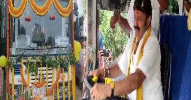 MLA Balakrishna turns RTC Bus Driver