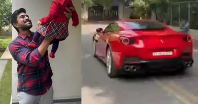 Ram Charan Takes His Daughter For Drive In Ferrari
