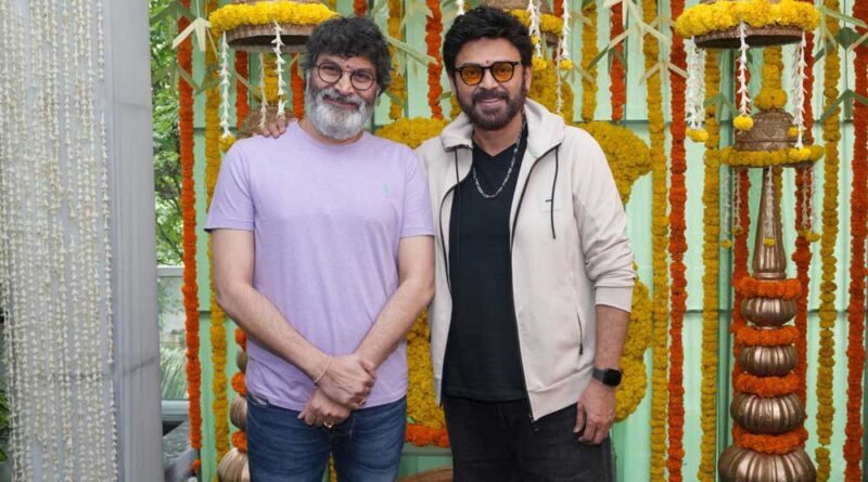 Venkatesh Starrer Trivikram Directorial Kickstarts With Pooja Ceremony