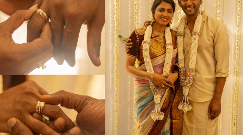 Actor Vishal Gets Engaged On His Birthday