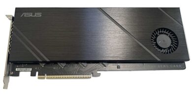 Asus Hyper M.2 x16 Gen5 NVMe card