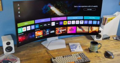lg ultragear 39gx90sa monitor on desk from an angle