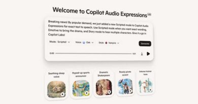 Copilot Audio Expressions Scripted Mode announcement