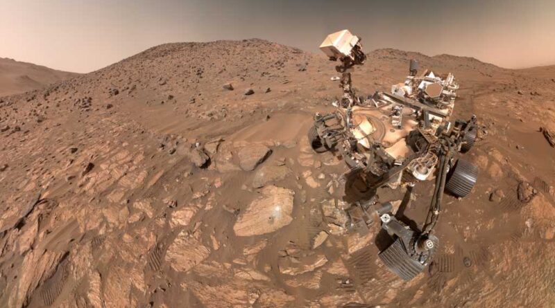 NASA rover Perseverance on Mars discovering potential biosignature