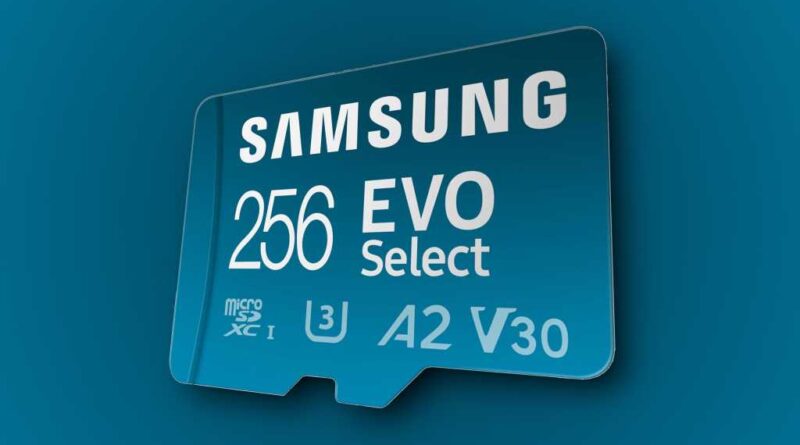 Samsung Evo Select 256GB microSD card deal