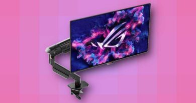 Asus 1440p OLED display PG27AQDM-R with monitor arm deal