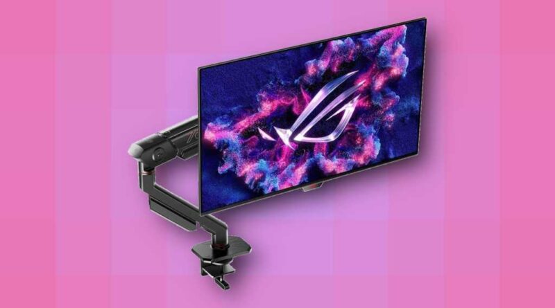 Asus 1440p OLED display PG27AQDM-R with monitor arm deal