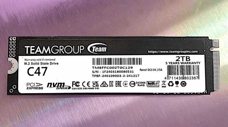 Teamgroup C47 NVMe SSD