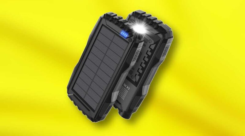 Mregb solar power bank flashlight deal