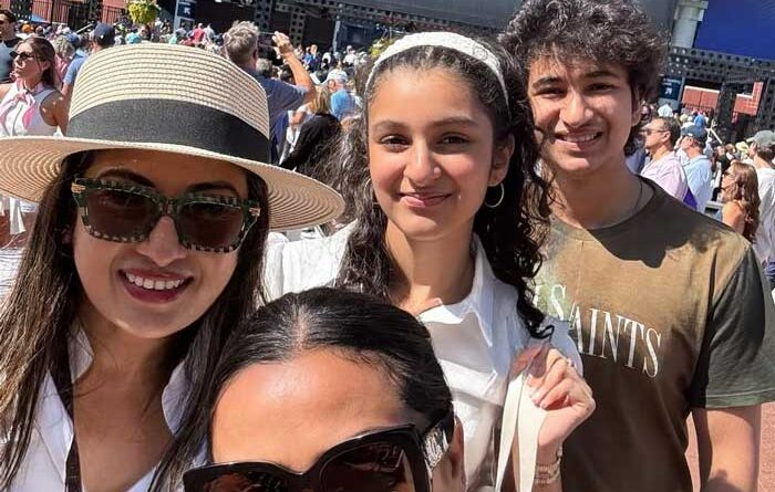 Namrata enjoys US open semis with kids
