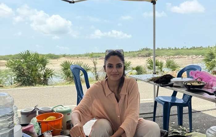 Shobitha springs a surprise on the sets