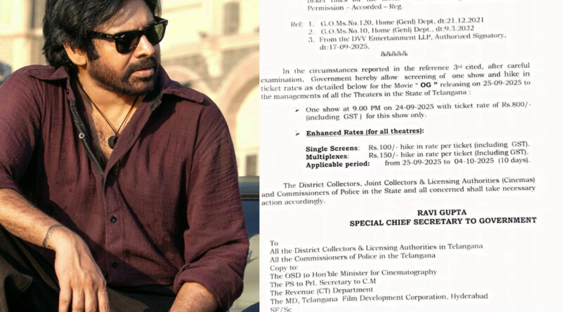 Previous Day Premiers For OG In Telangana