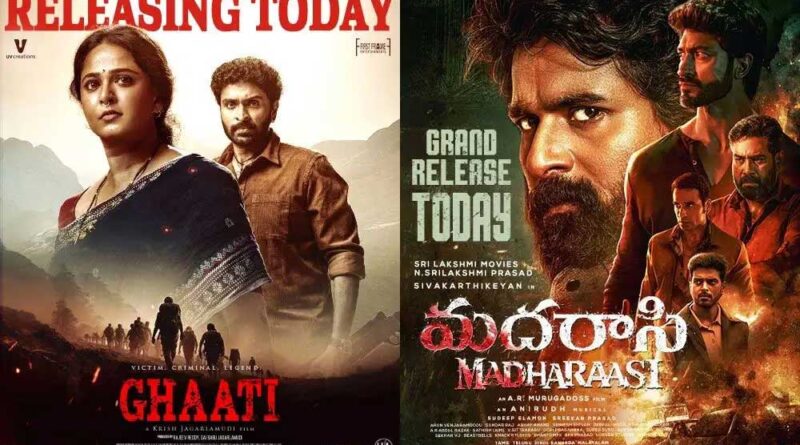 Ghaati and Madharaasi releasing today