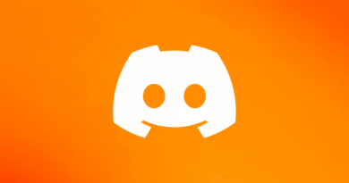 Discord logo on an orange background