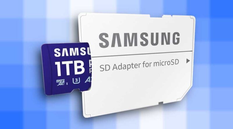 Samsung Pro Plus 1TB microSD card with SD adapter deal